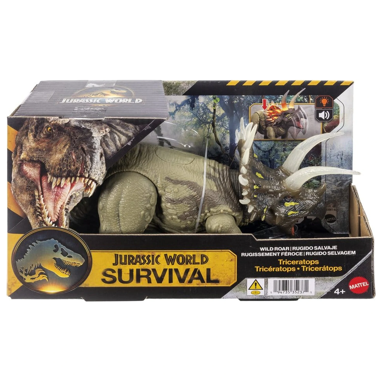 Jurassic World: Survival Akčná figúrka Wild Roar Triceratops 31 cm produktová fotografia