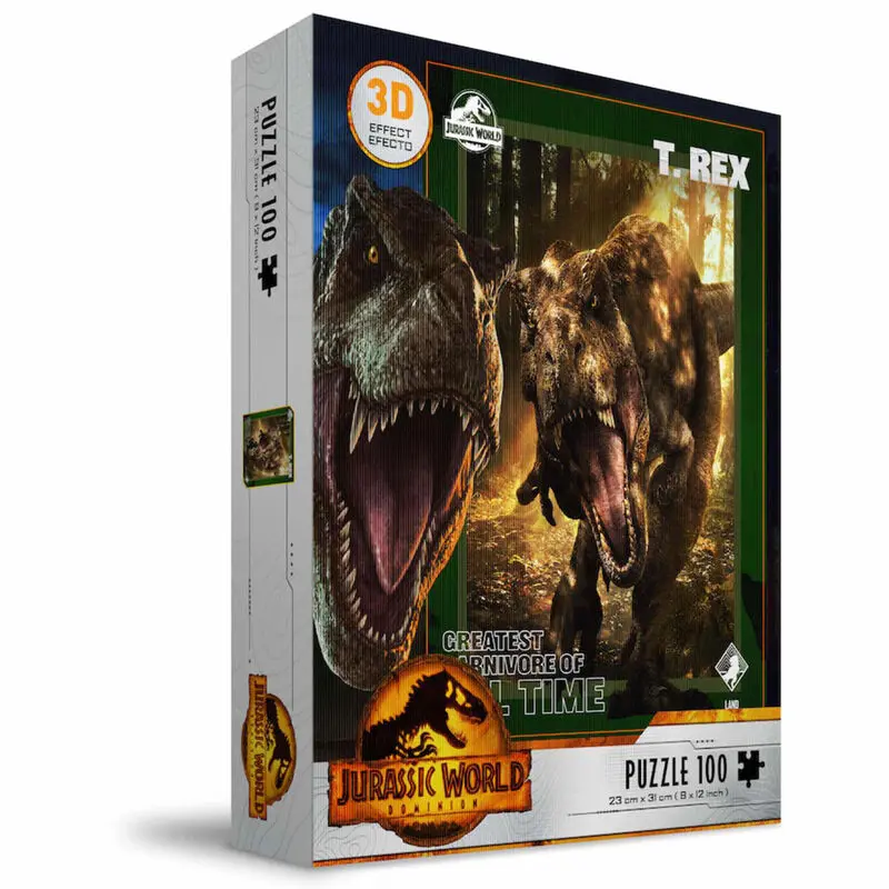 Jurassic World T-Rex 3D puzzle 100ks produktová fotografia