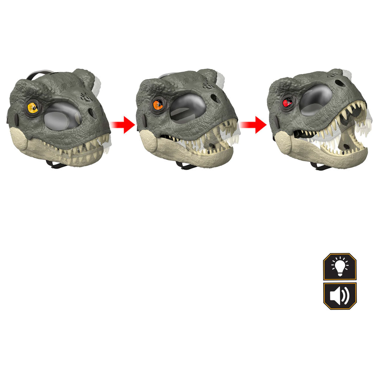 Jurassic World T-Rex Dinosaur Deluxe maska produktová fotografia