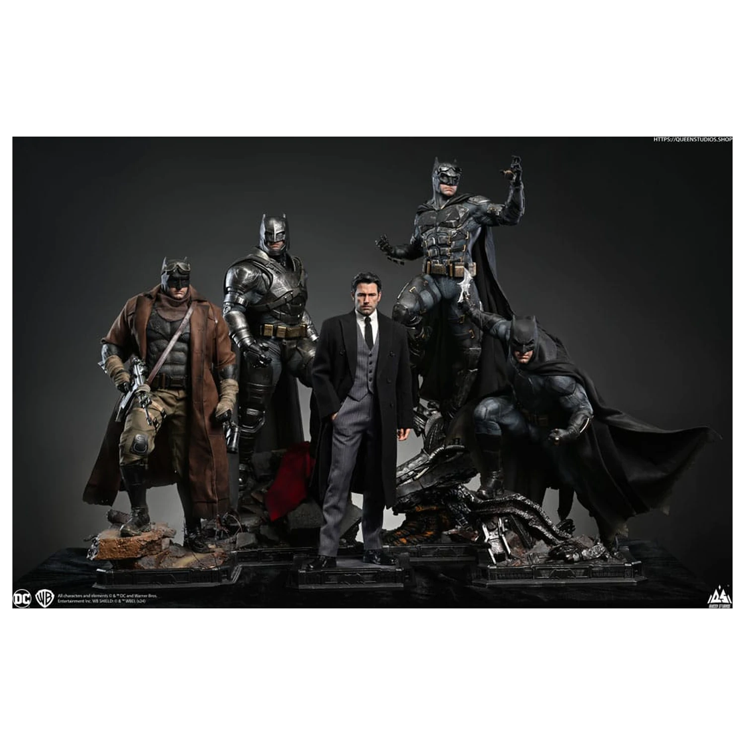 Justice League Socha 1/4 Bruce Wayne (Ben Affleck) 51 cm produktová fotografia