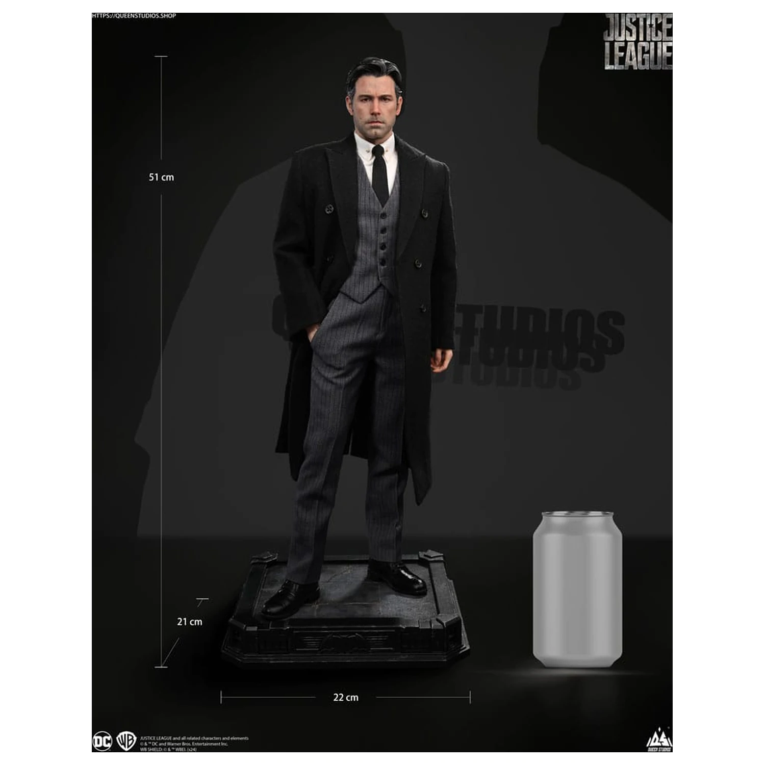 Justice League Socha 1/4 Bruce Wayne (Ben Affleck) 51 cm produktová fotografia