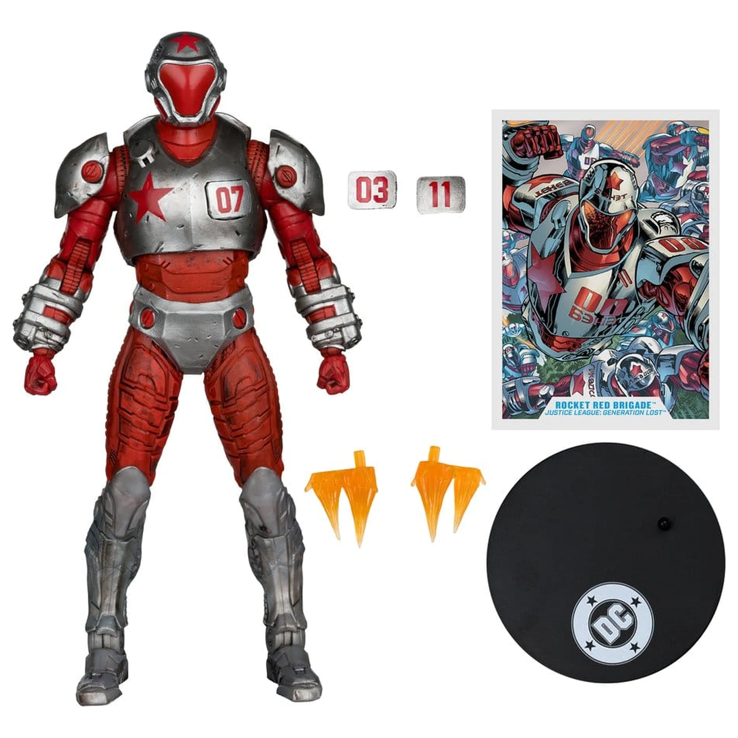 Justice League: Generation Lost DC Multiverse Akčná figúrka Rocket Red Brigade 18 cm produktová fotografia