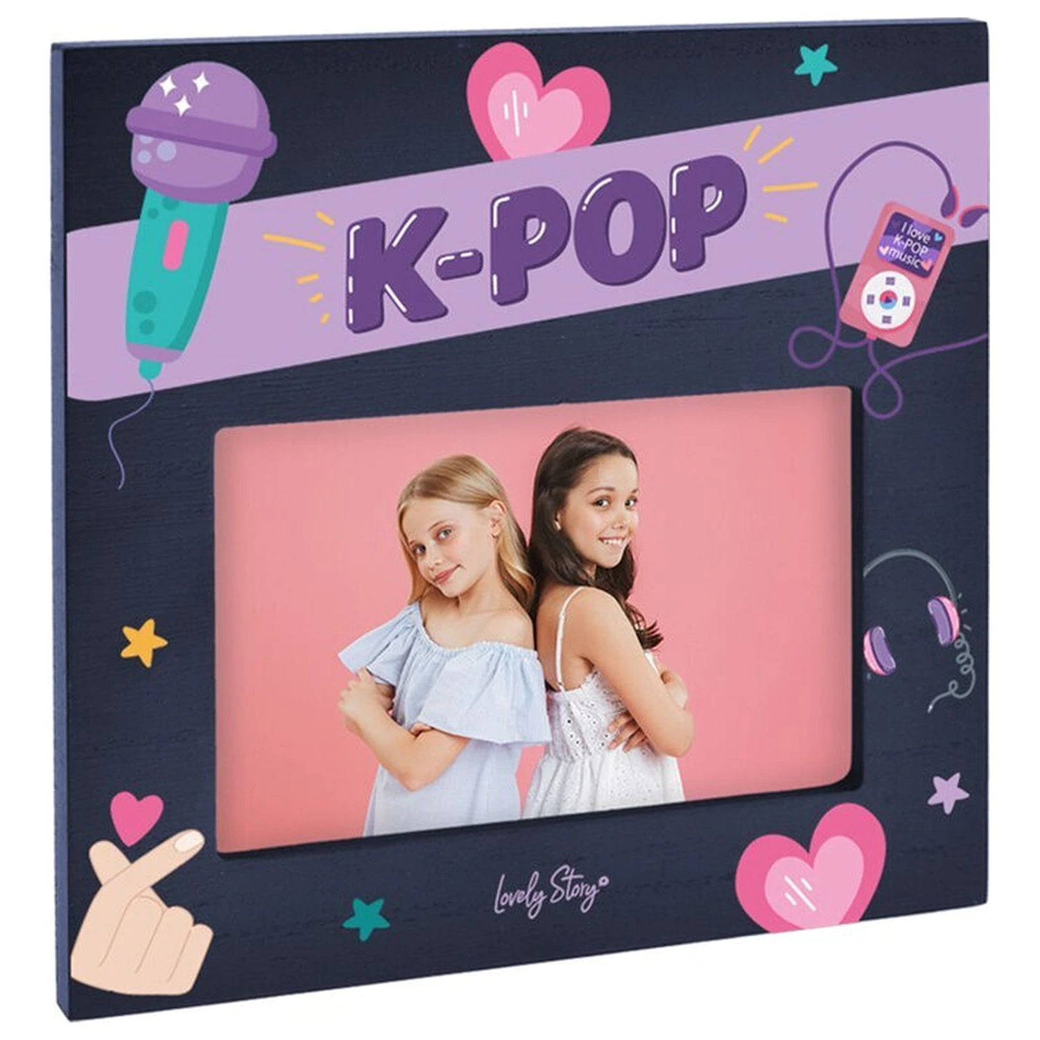 K-Pop tmavomodré fotorámiky produktová fotografia