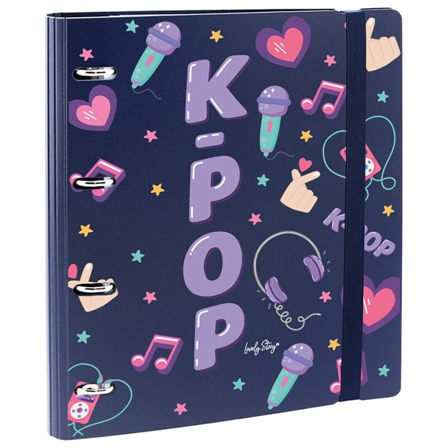 K-Pop tmavomodrý smart zakladač produktová fotografia
