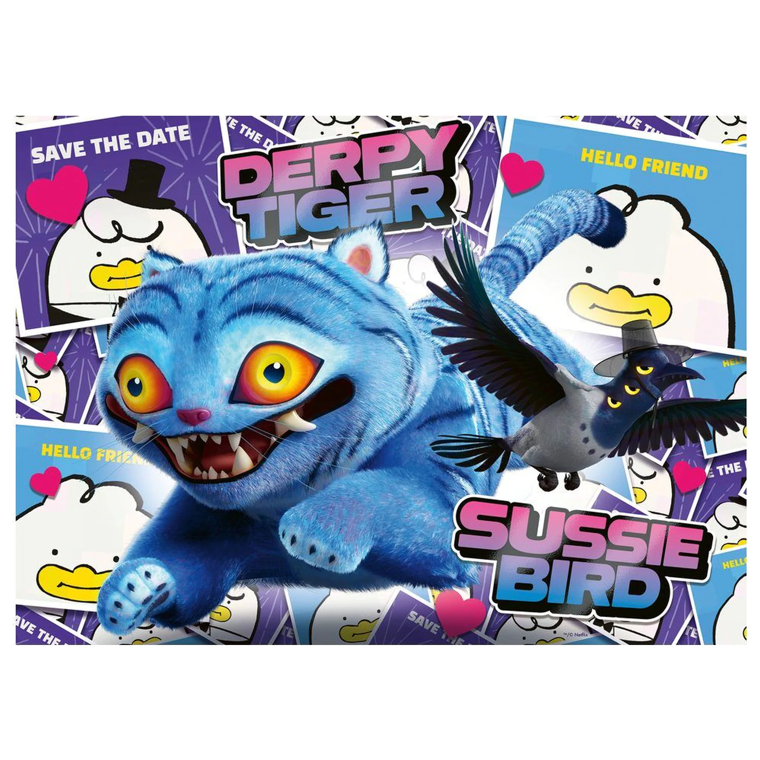 K-Pop Demon Hunters puzzle 4x100 dielikov produktová fotografia