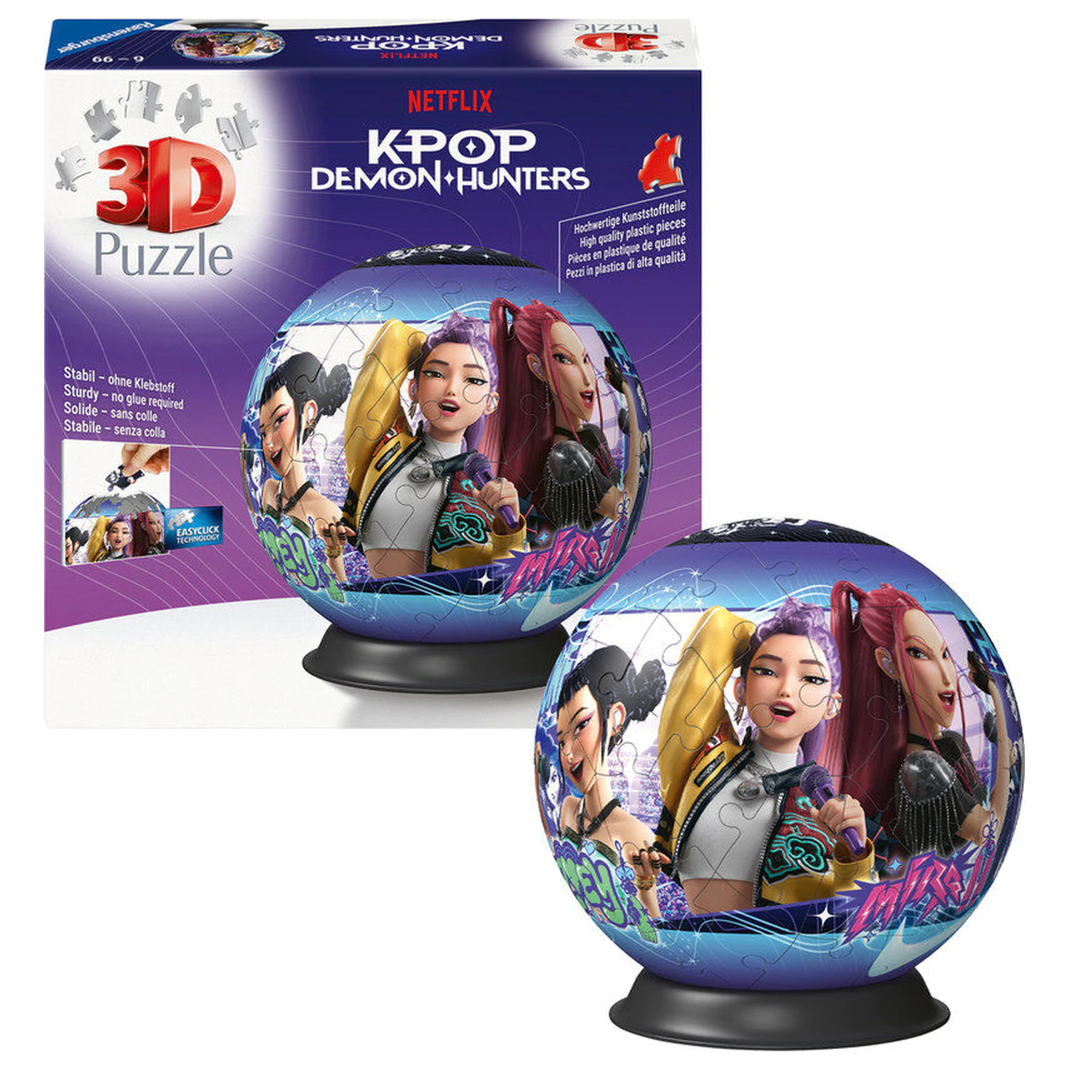K-Pop Demon Hunters puzzle guľa 3D 72 kúskov produktová fotografia