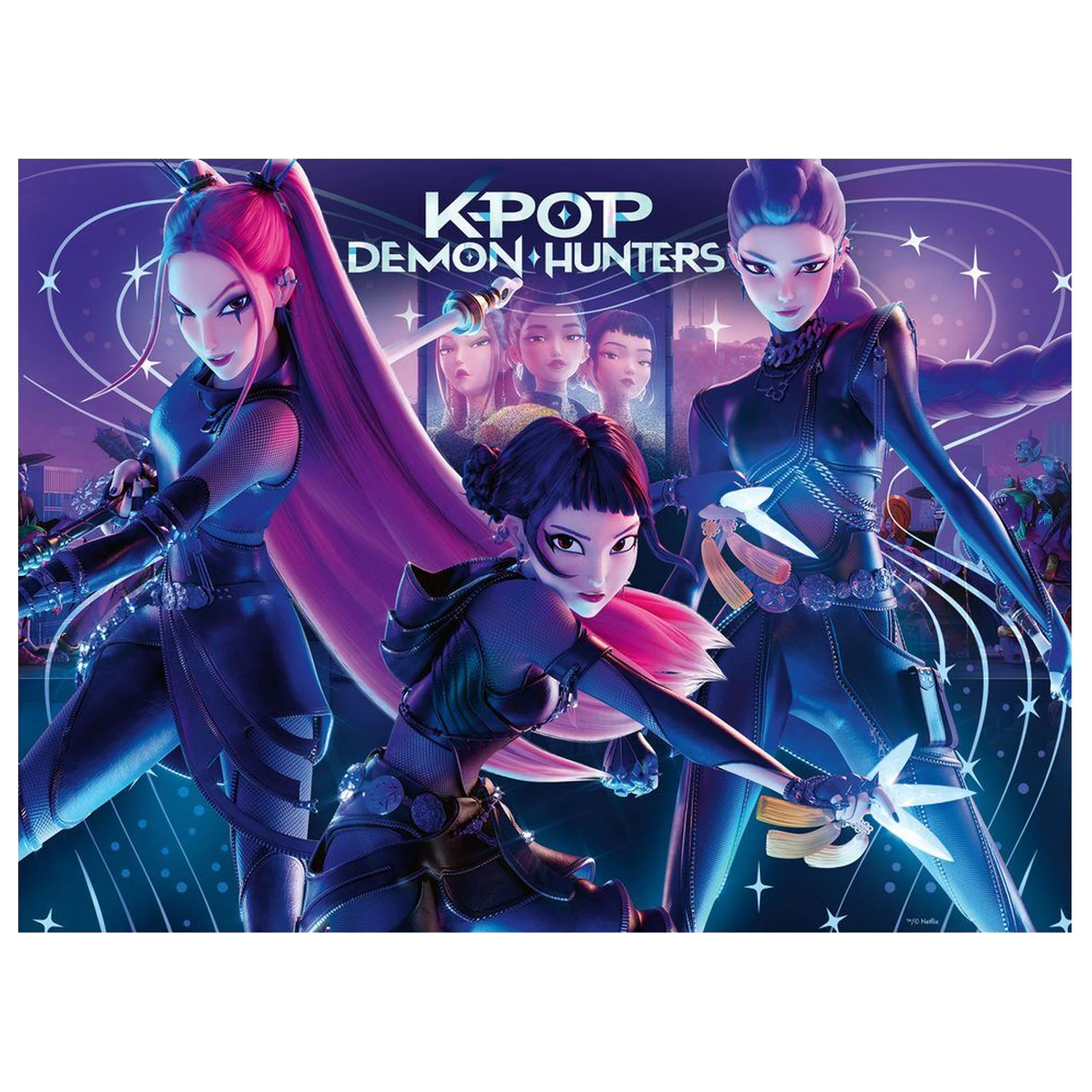 K-Pop Demon Hunters Rumi, Mira & Zoey XXL puzzle 300 kusov produktová fotografia