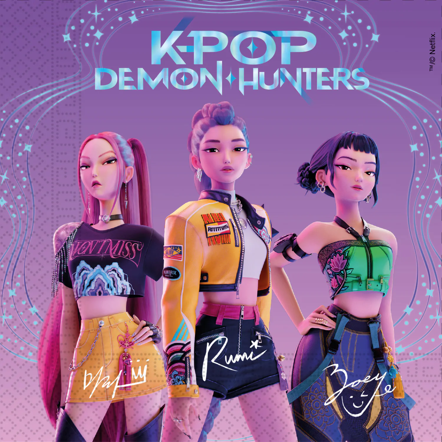 K-POP Demon Hunters balenie servítok produktová fotografia