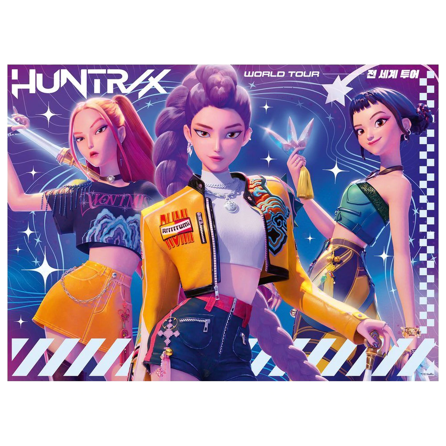 K-Pop Demon Hunters World Tour XXL puzzle 150 kusov produktová fotografia