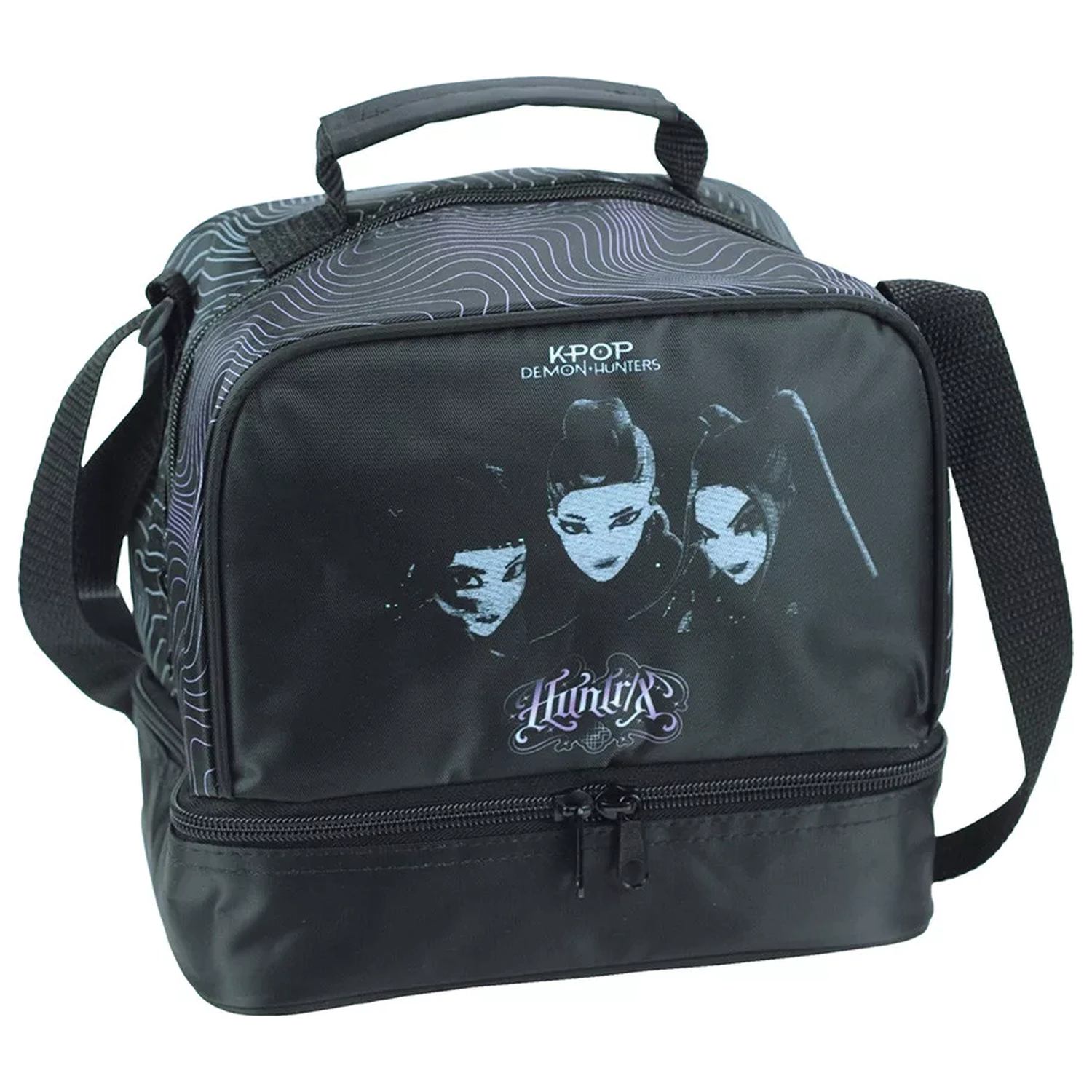 K-pop Demon Slayers čierna termotaška na obed 21 cm produktová fotografia
