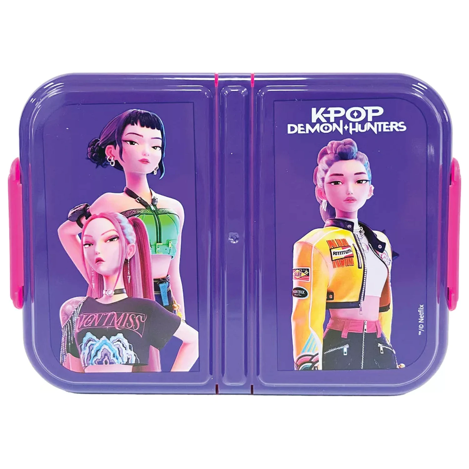 K-pop Demon Hunters Girls viacpriehradkový obedár, sendvičový box produktová fotografia