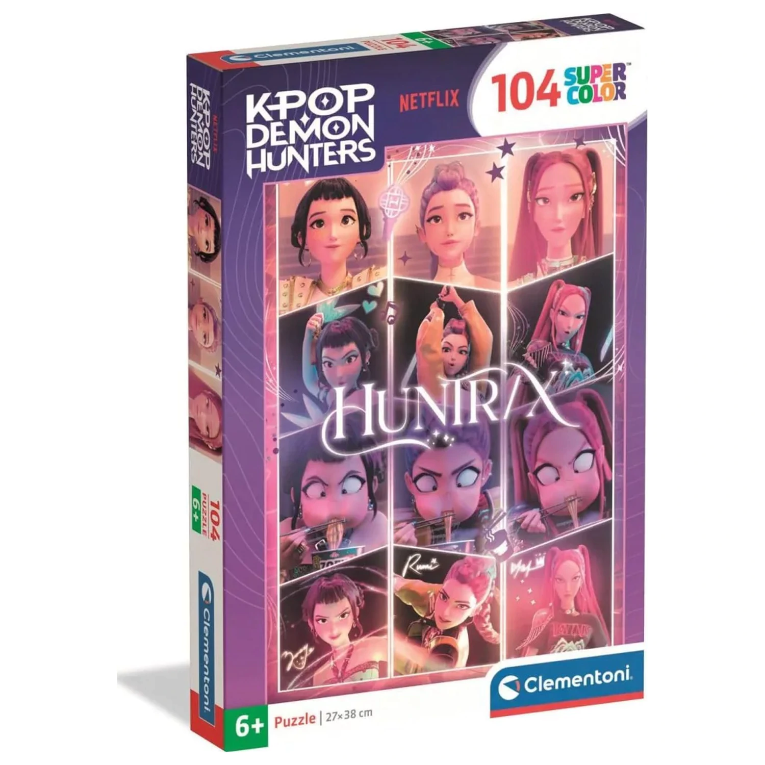 K-pop Demon Hunters Idols 104-dielne super puzzle produktová fotografia
