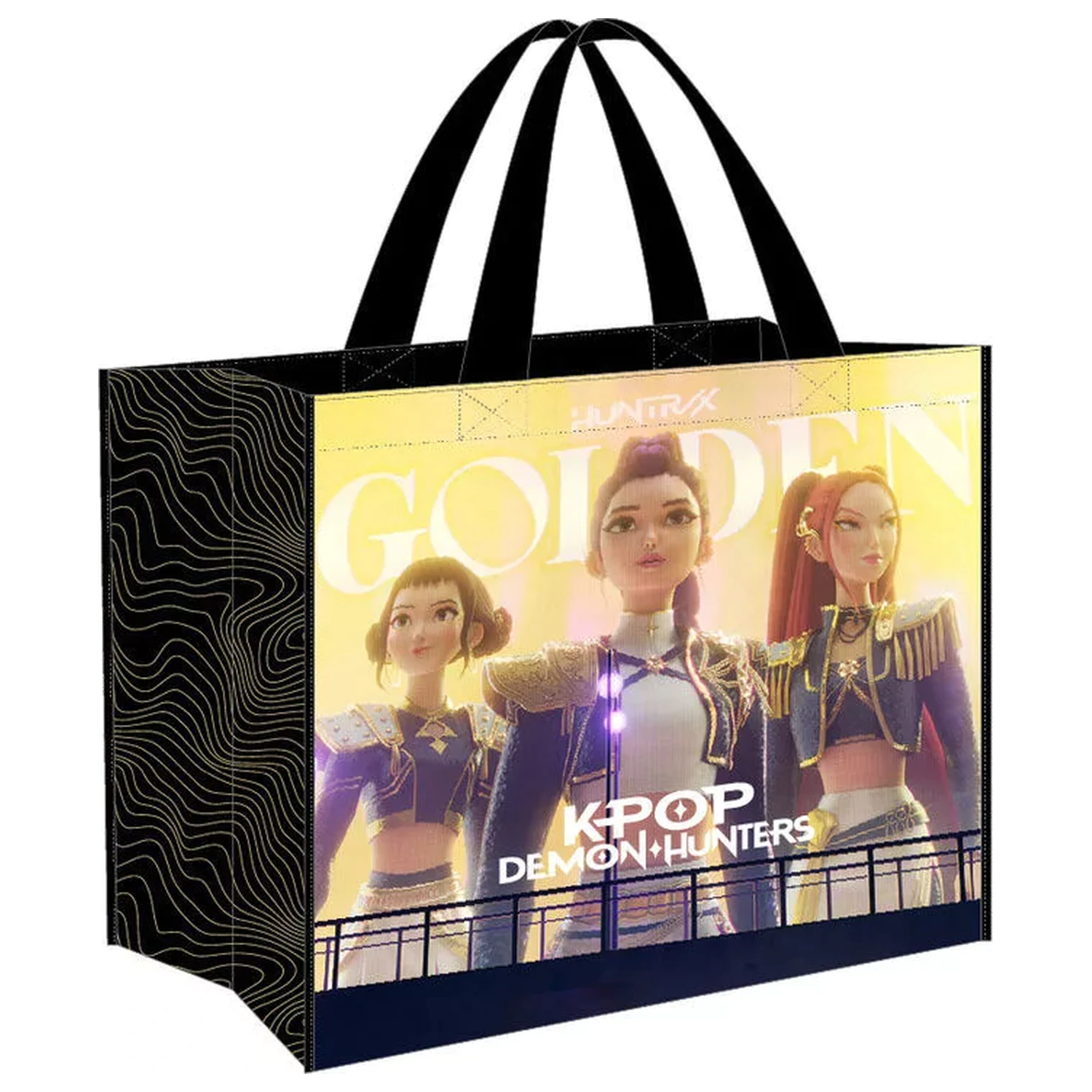 K-pop Demon Hunters Negra nákupná taška 45 cm produktová fotografia