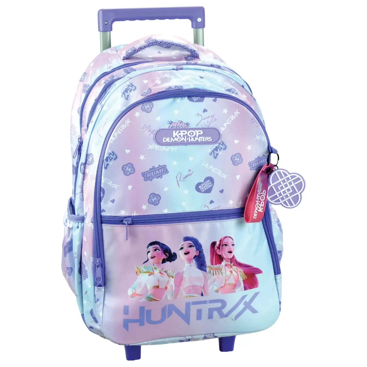 K-pop Demon Hunters Purple školská taška na kolieskach, taška 46 cm produktová fotografia