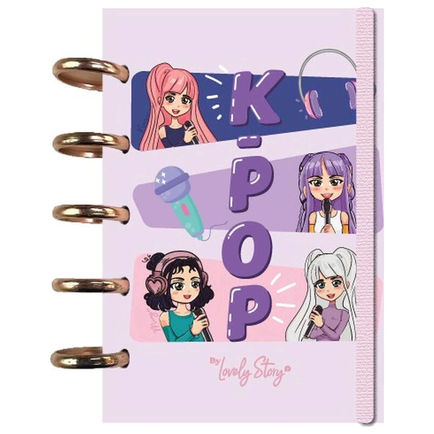 K-Pop ružový A6 zošit produktová fotografia