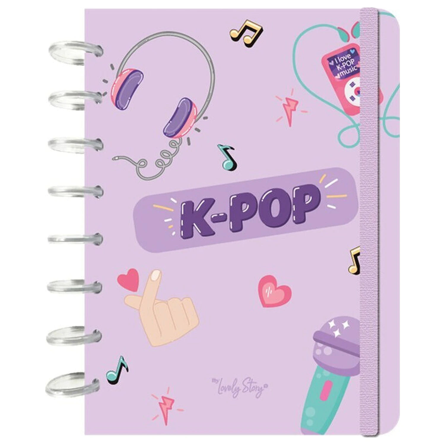 K-Pop Lilac A5 zápisník produktová fotografia