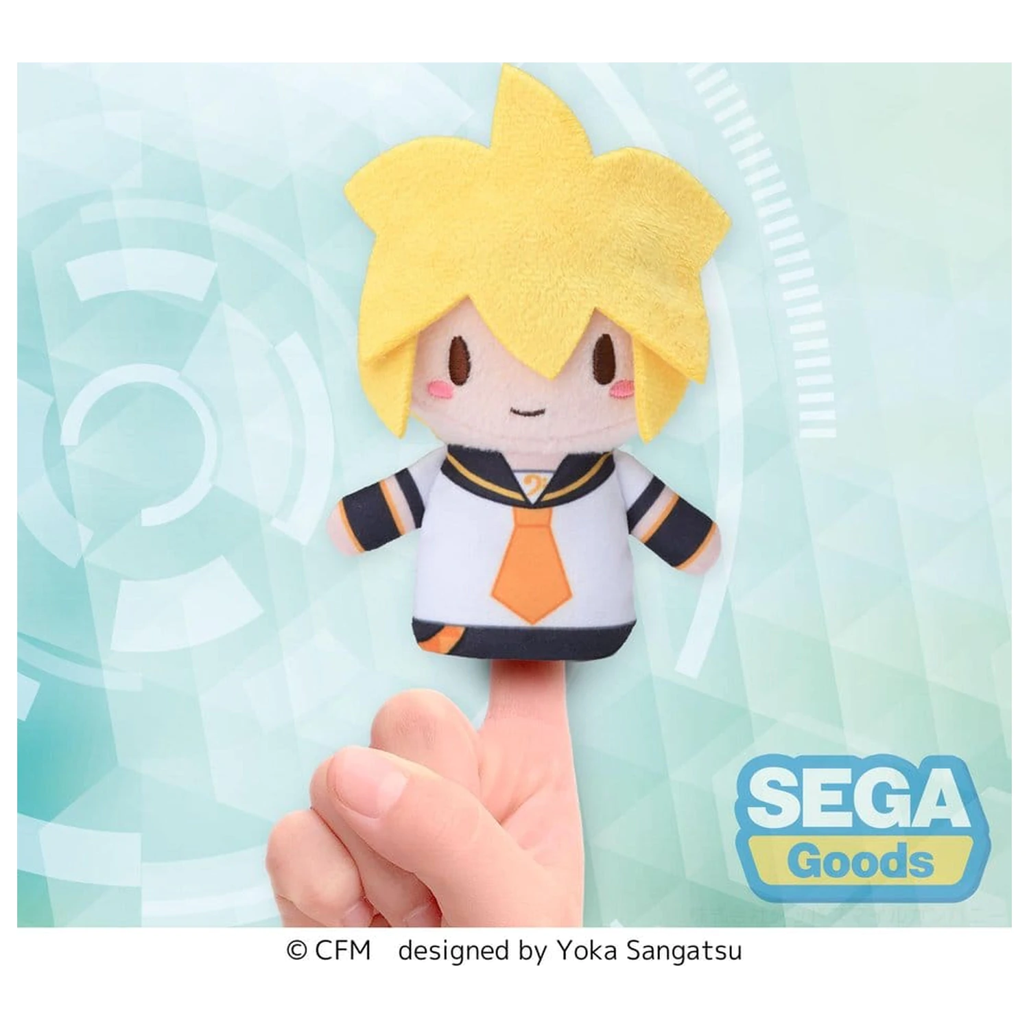 Kagamine Rin & Len Fuwa Petit plyšová figúrka Kagamine Len maňuška na prst 10 cm produktová fotografia