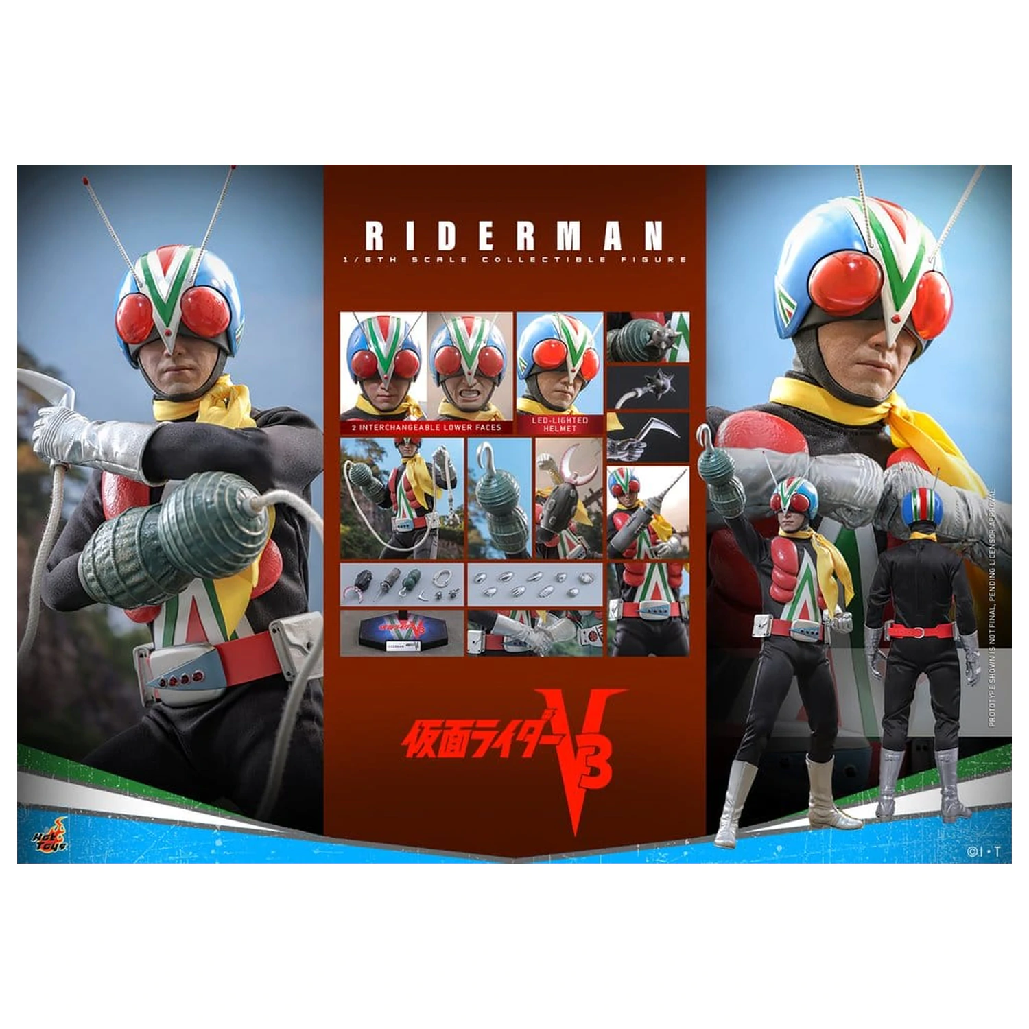 Kamen Rider Akčná Figúrka 1/6 Riderman 30 cm produktová fotografia