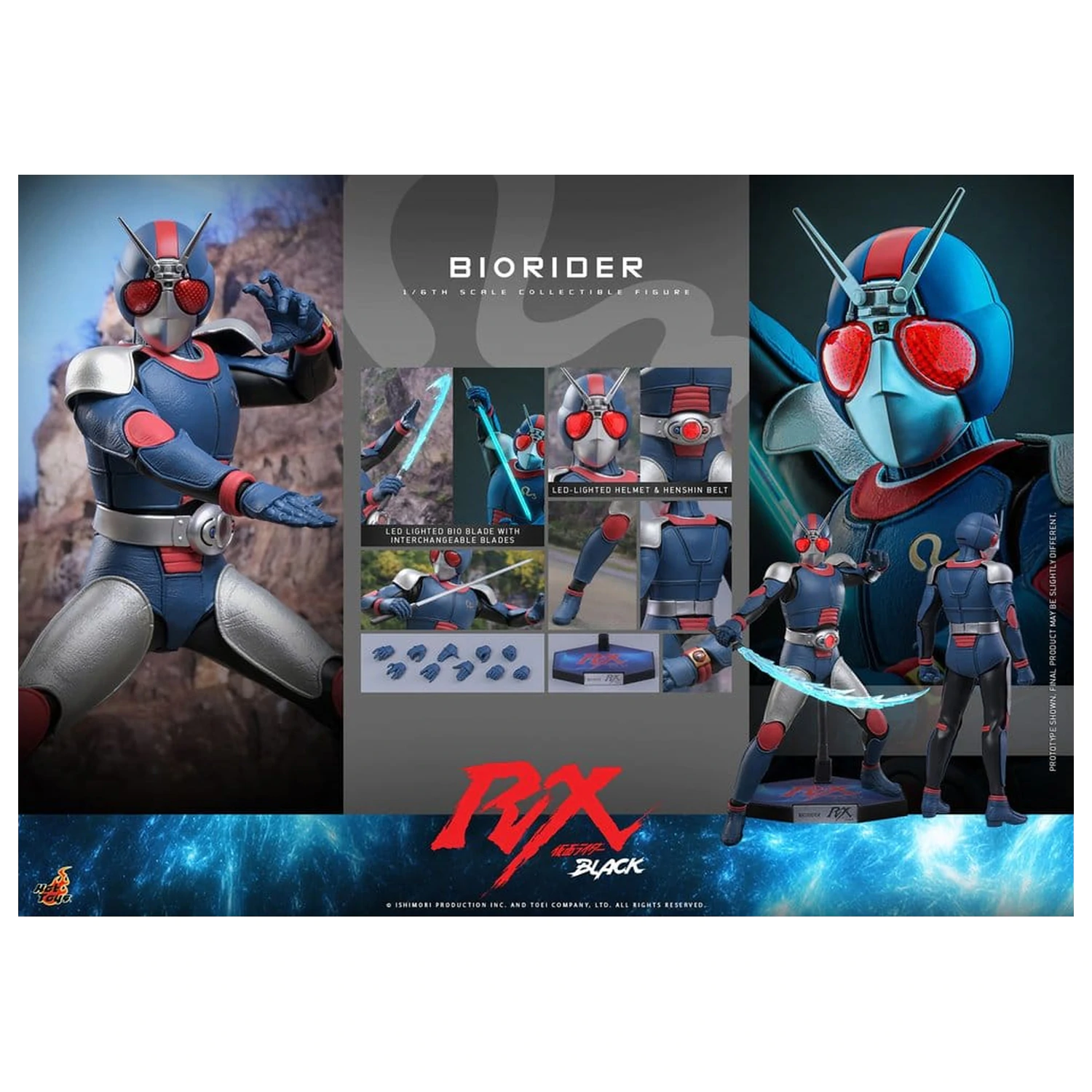 Akčná figúrka Kamen Rider Black RX 1/6 BioRider 31 cm produktová fotografia