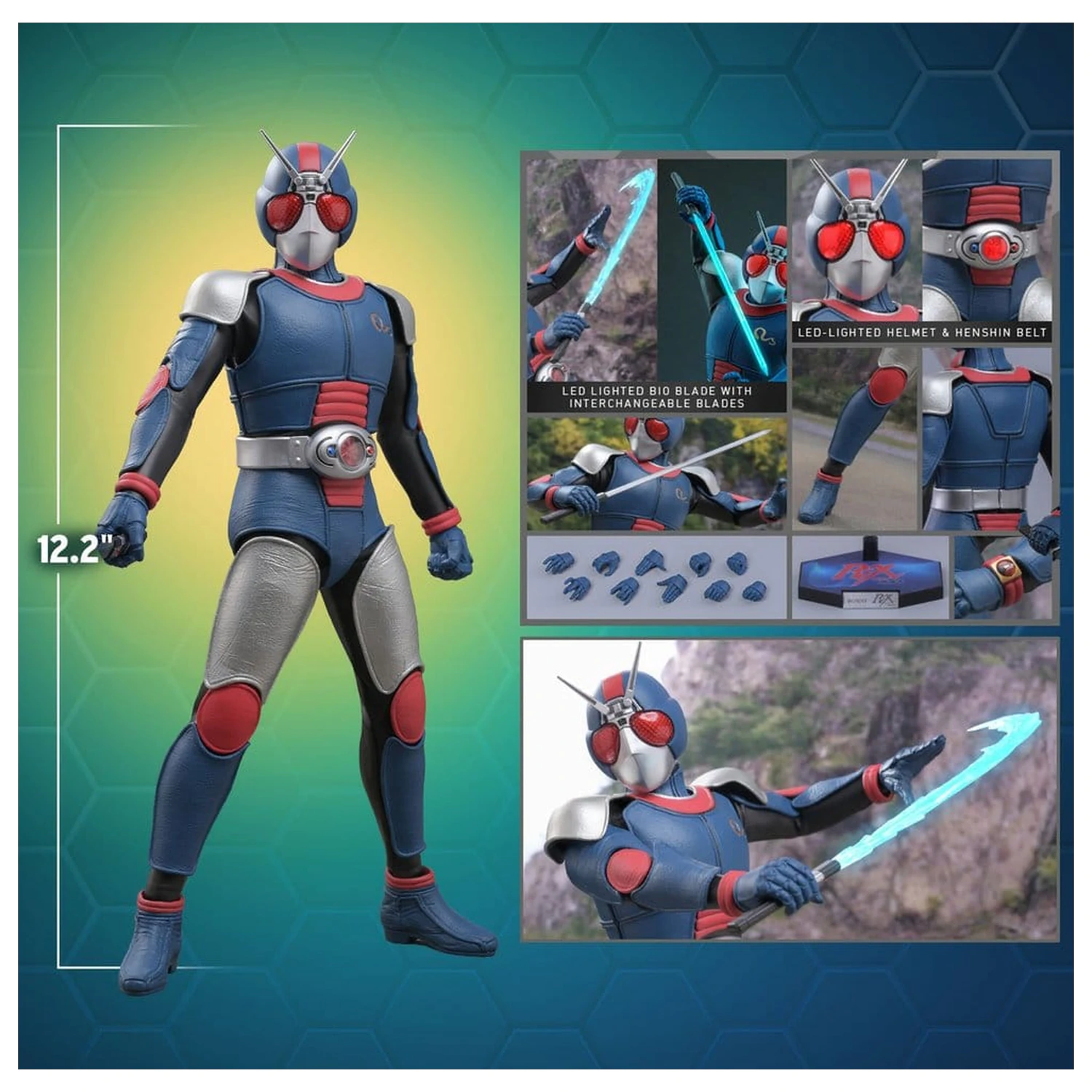 Akčná figúrka Kamen Rider Black RX 1/6 BioRider 31 cm produktová fotografia