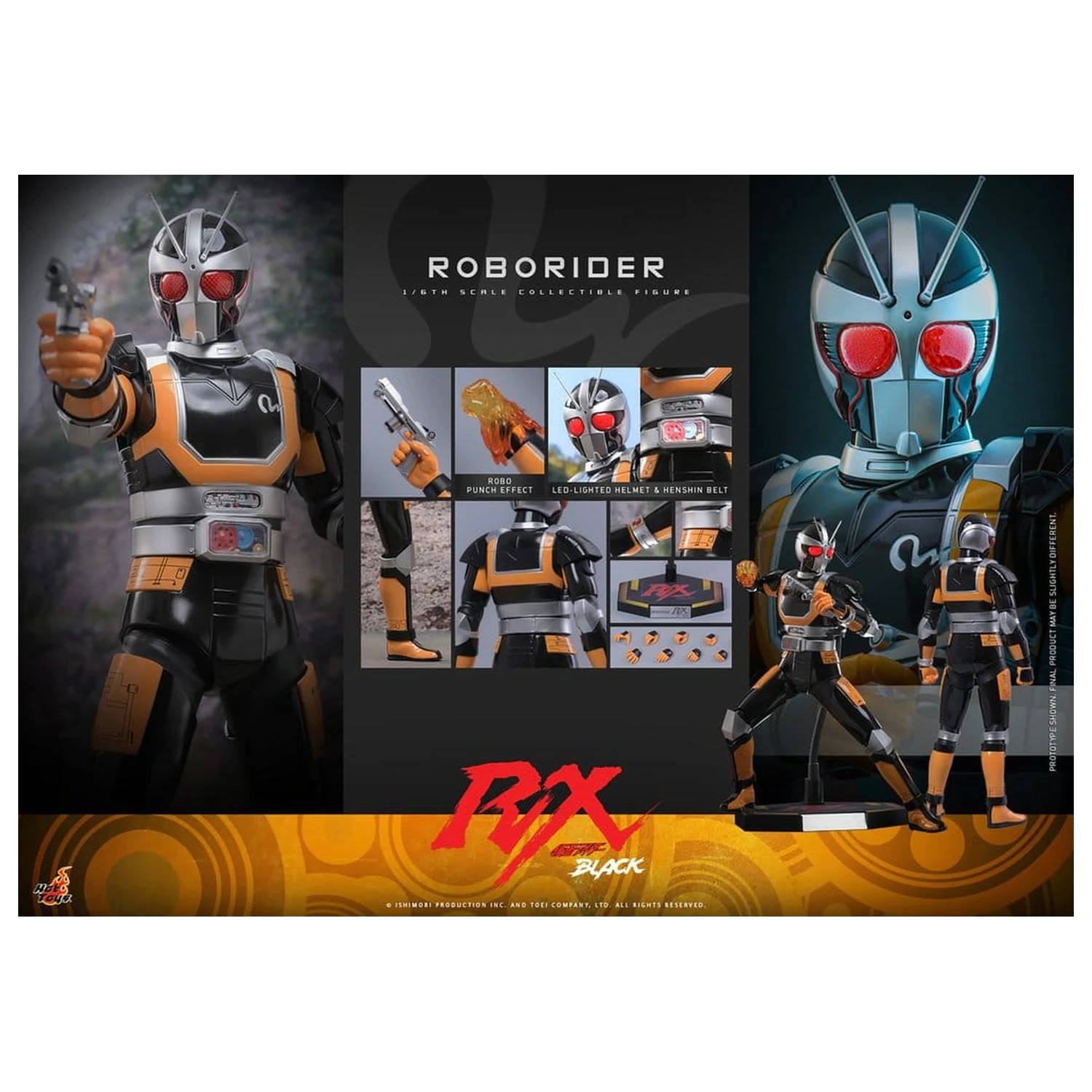 Kamen Rider Black RX akčná figúrka 1/6 RoboRider 31 cm produktová fotografia