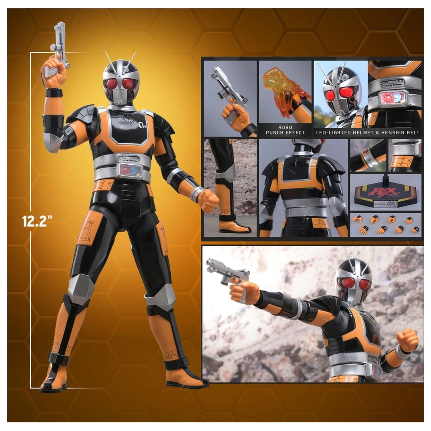 Kamen Rider Black RX akčná figúrka 1/6 RoboRider 31 cm produktová fotografia