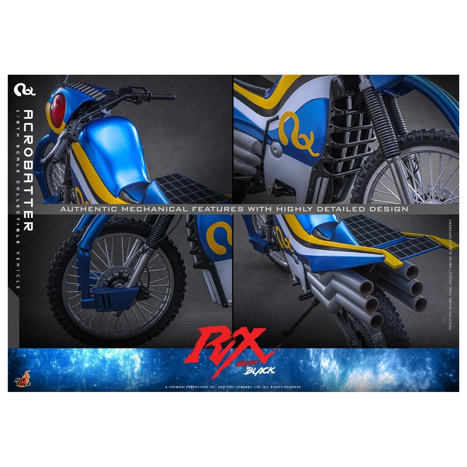 Kamen Rider Black RX vozidlo 1/6 Acrobatter 38 cm produktová fotografia