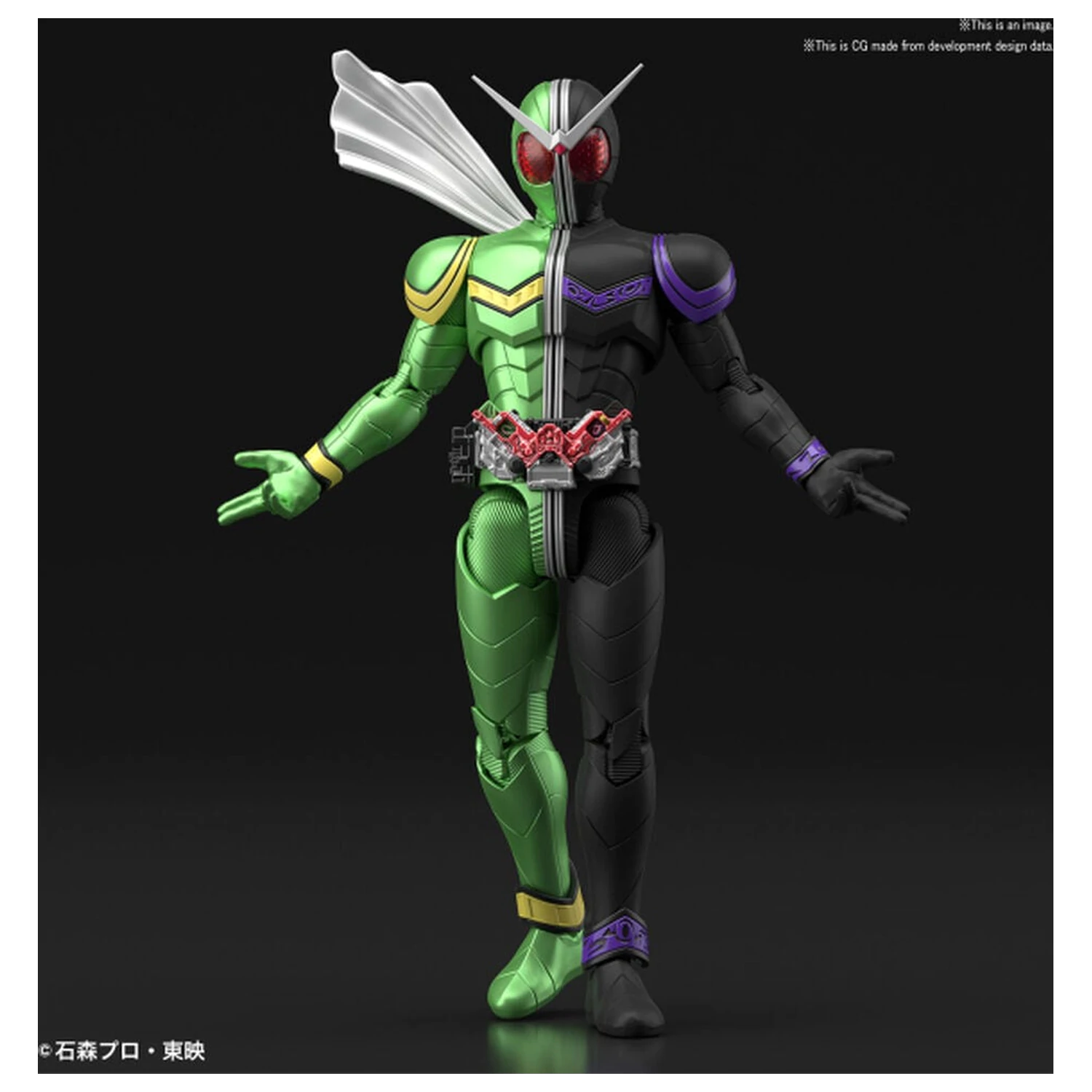 Kamen Rider Double CycloneJoker Modelová súprava Figure-rise Standard produktová fotografia
