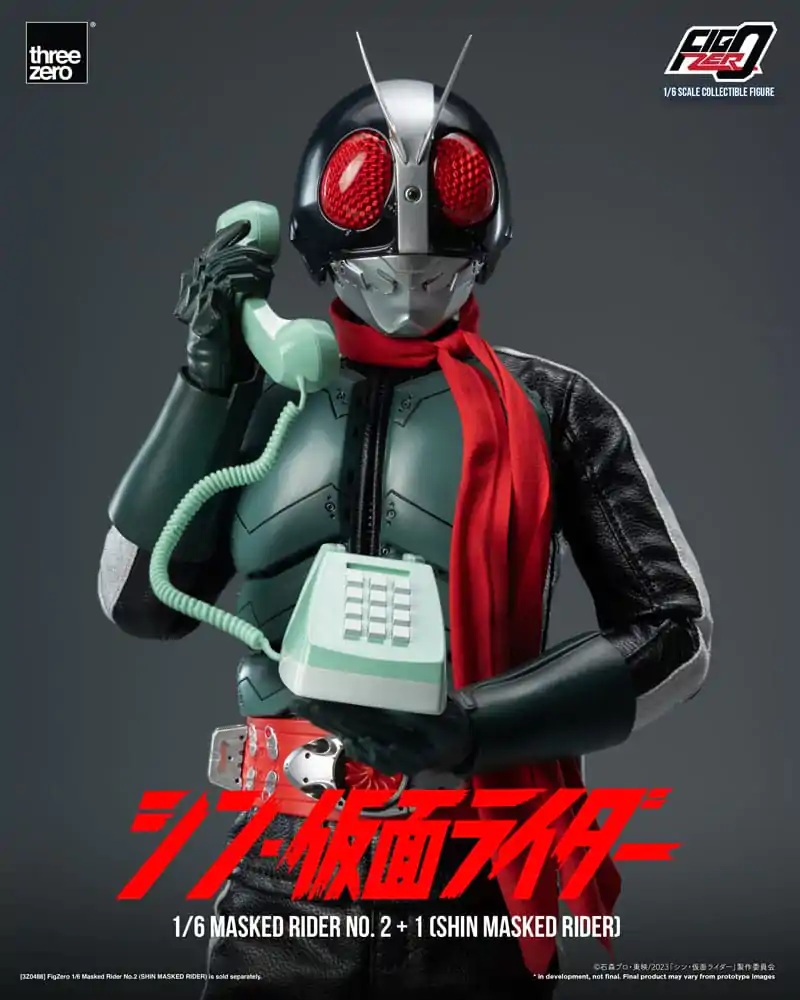 Kamen Rider FigZero akčná figúrka 1/6 Masked Rider No.2+1 (Shin Masked Rider) 32 cm termékfotó