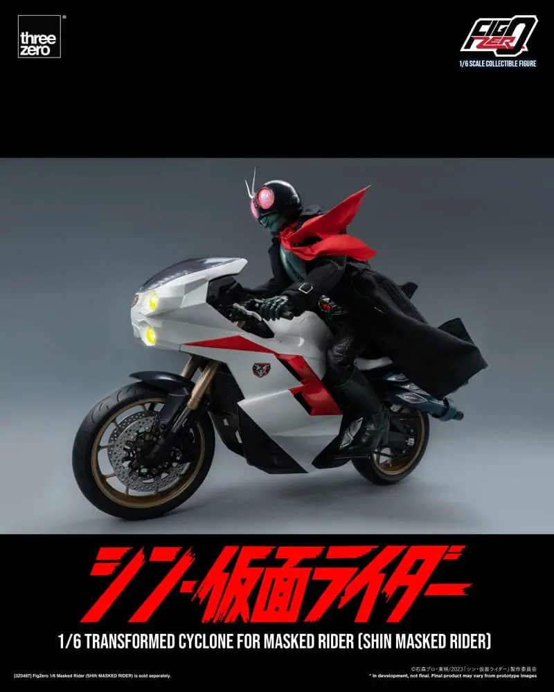 Kamen Rider FigZero Vehicle 1/6 Transformovaný Motocykel Cyclone for Shin Masked Rider 35 cm produktová fotografia