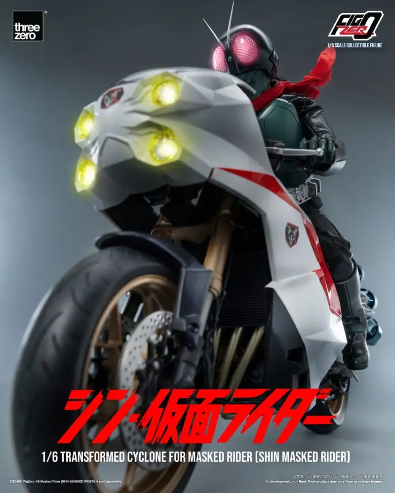 Kamen Rider FigZero Vehicle 1/6 Transformovaný Motocykel Cyclone for Shin Masked Rider 35 cm produktová fotografia