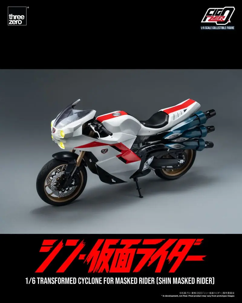 Kamen Rider FigZero Vehicle 1/6 Transformovaný Motocykel Cyclone for Shin Masked Rider 35 cm produktová fotografia