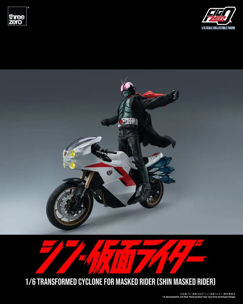 Kamen Rider FigZero Vehicle 1/6 Transformovaný Motocykel Cyclone for Shin Masked Rider 35 cm produktová fotografia