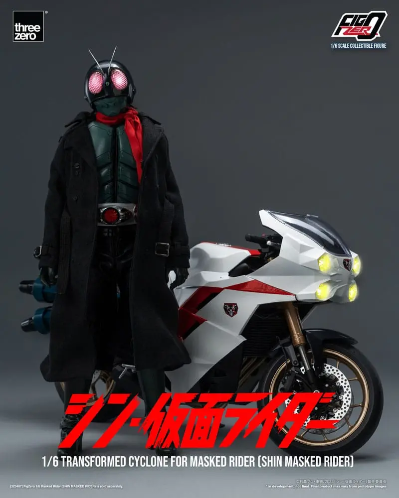 Kamen Rider FigZero Vehicle 1/6 Transformovaný Motocykel Cyclone for Shin Masked Rider 35 cm produktová fotografia