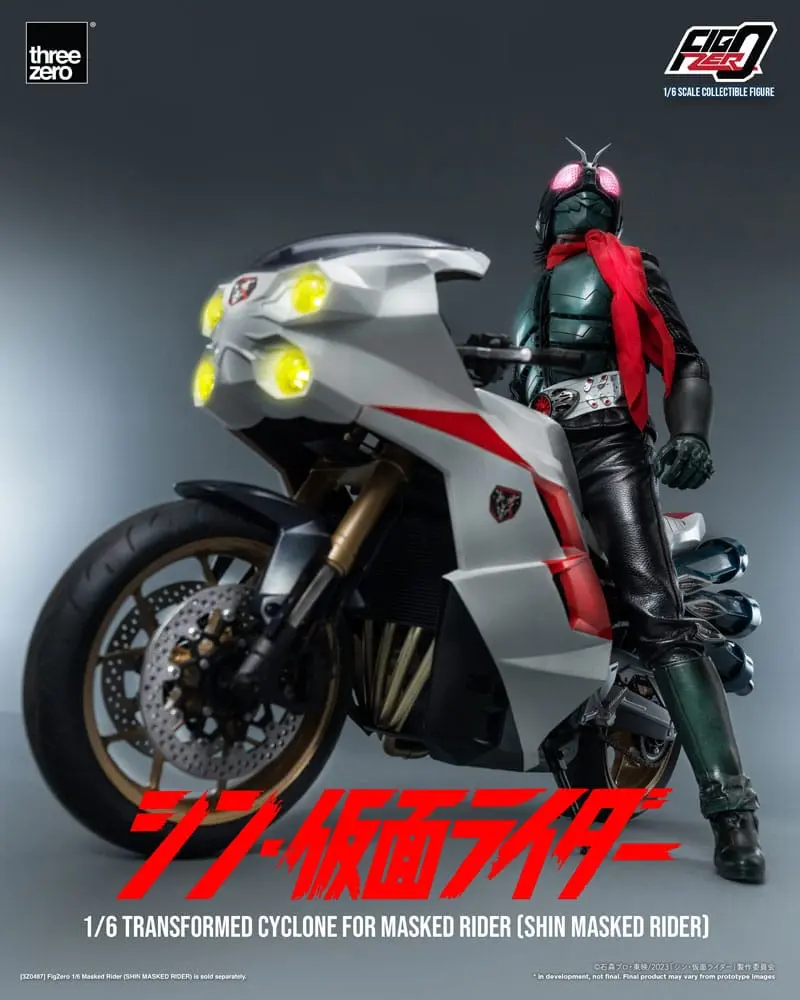 Kamen Rider FigZero Vehicle 1/6 Transformovaný Motocykel Cyclone for Shin Masked Rider 35 cm produktová fotografia
