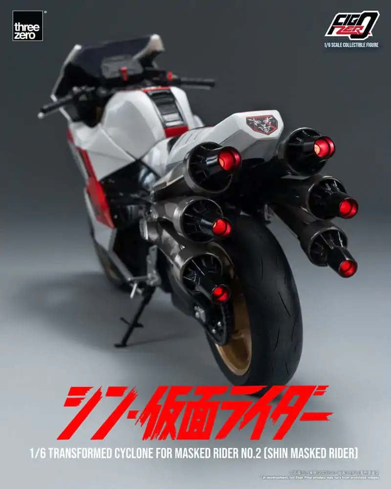 Kamen Rider FigZero Vehicle 1/6 Transformovaný motocykel Cyclone pre Shin Masked Rider No. 2 35 cm produktová fotografia
