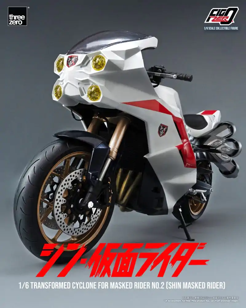 Kamen Rider FigZero Vehicle 1/6 Transformovaný motocykel Cyclone pre Shin Masked Rider No. 2 35 cm produktová fotografia