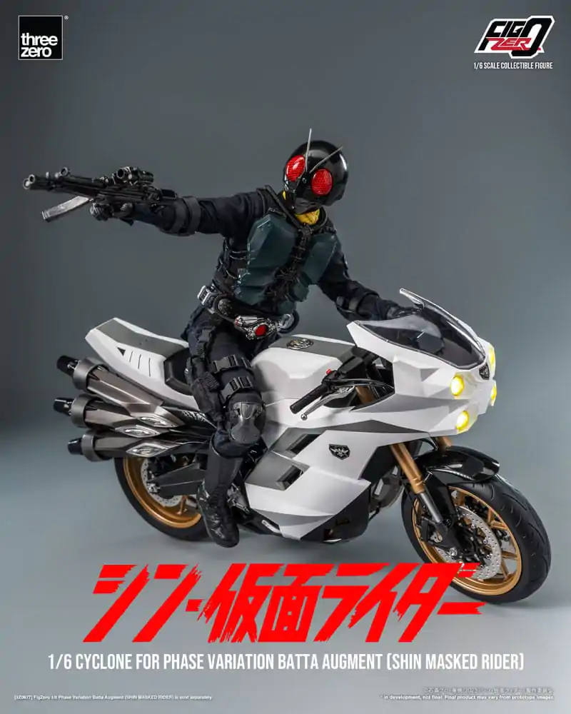 Kamen Rider FigZero Vehicle 1/6 Motocykel Cyclone for Phase Variation Batta Augment (Shin Masked Rider) 35 cm produktová fotografia