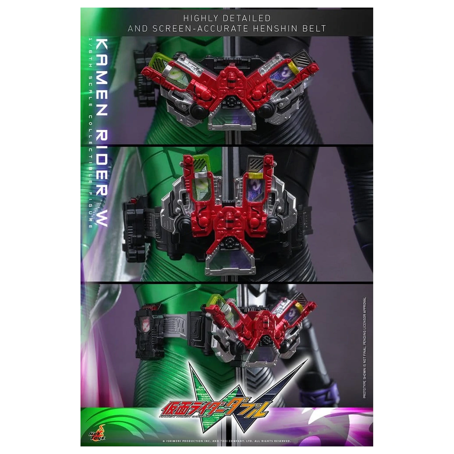 Kamen Rider Television Masterpiece Series Akčná figúrka 1/6 Kamen Rider W 31 cm produktová fotografia