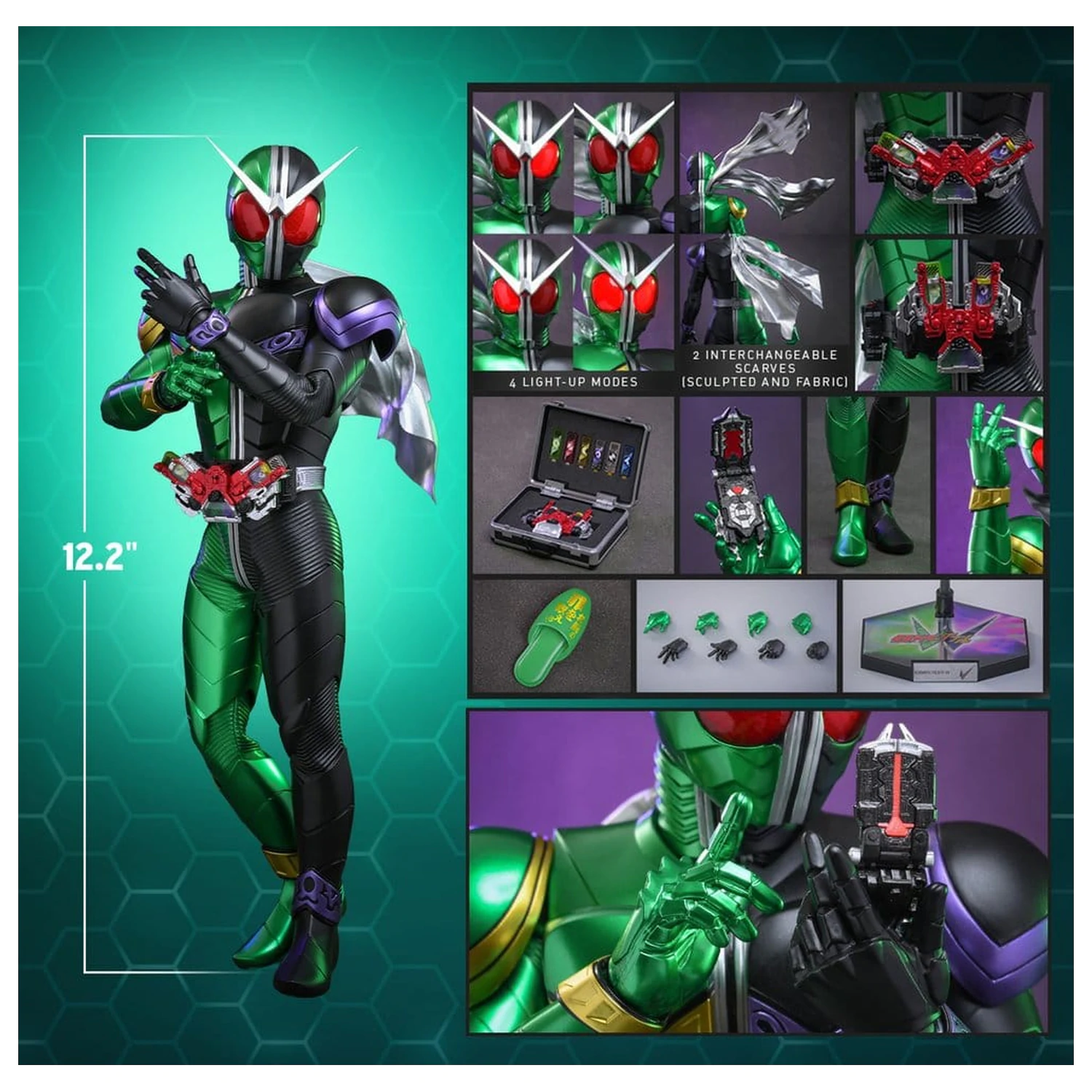 Kamen Rider Television Masterpiece Series Akčná figúrka 1/6 Kamen Rider W 31 cm produktová fotografia