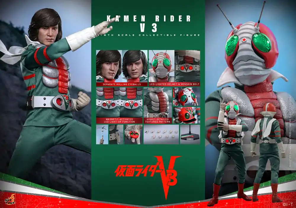 Kamen Rider V3 1/6 Kamen Rider V3 akčná figúrka 30 cm produktová fotografia