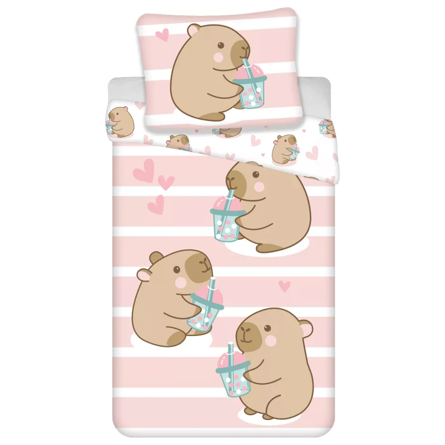 Capybara Bubble obliečka na prikrývku produktová fotografia