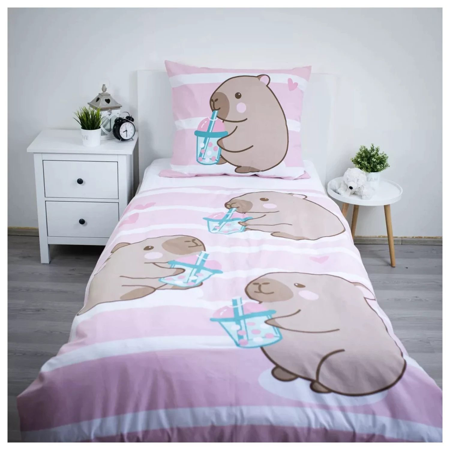 Capybara Bubble obliečka na prikrývku produktová fotografia