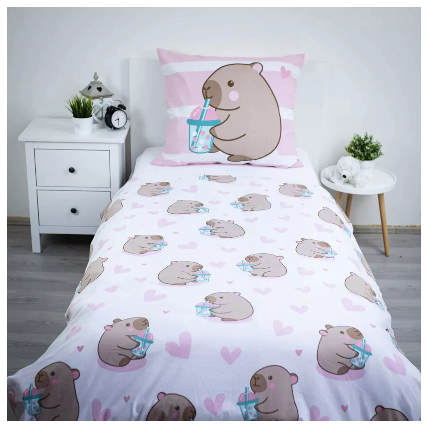 Capybara Bubble obliečka na prikrývku produktová fotografia