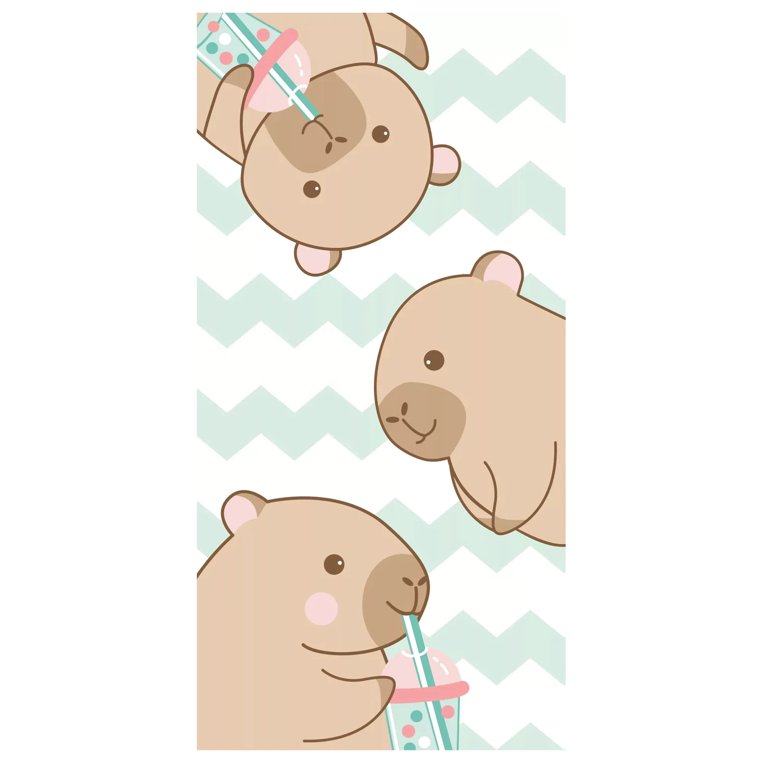 Capybara Bubble uterák 70x140cm produktová fotografia