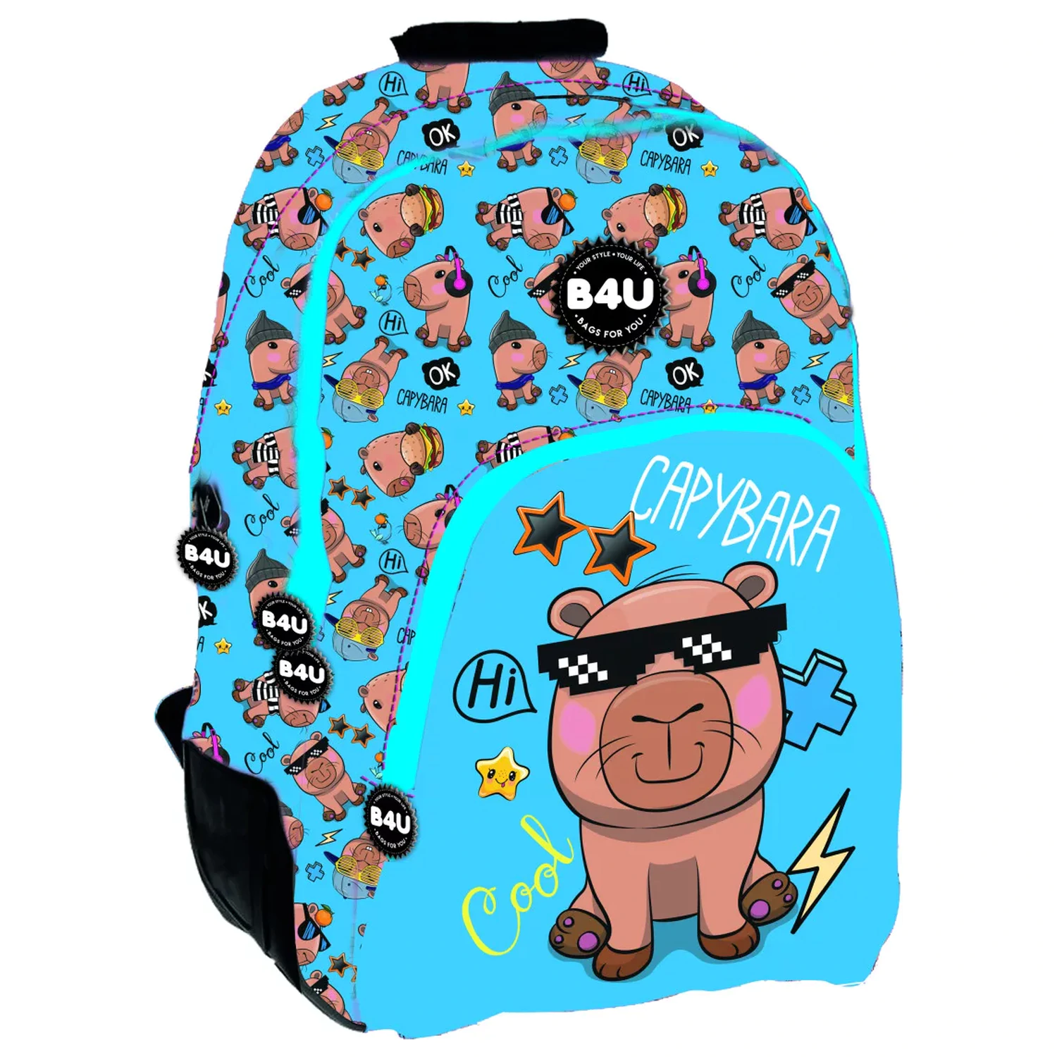 Capybara Cool School Bag, Taška 44 cm produktová fotografia