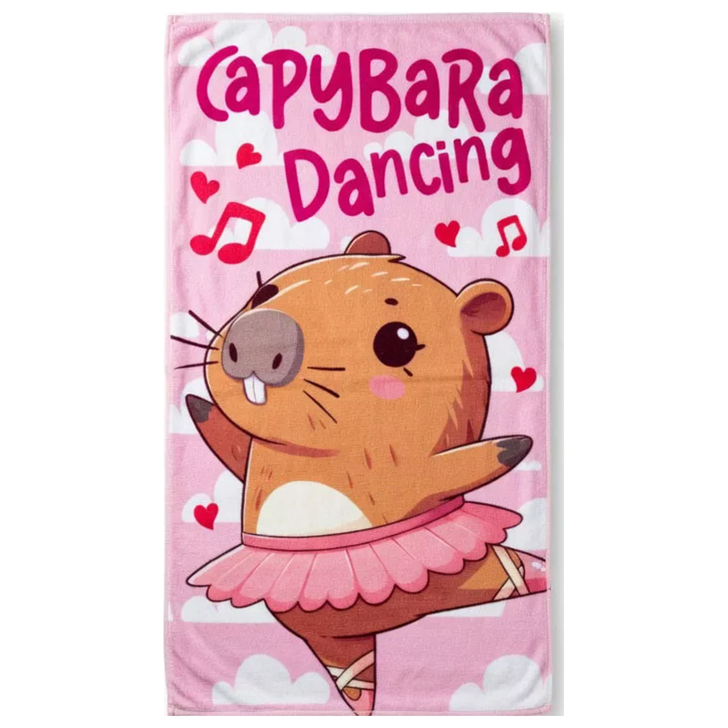 Capybara Dancing uterák 70x140cm produktová fotografia