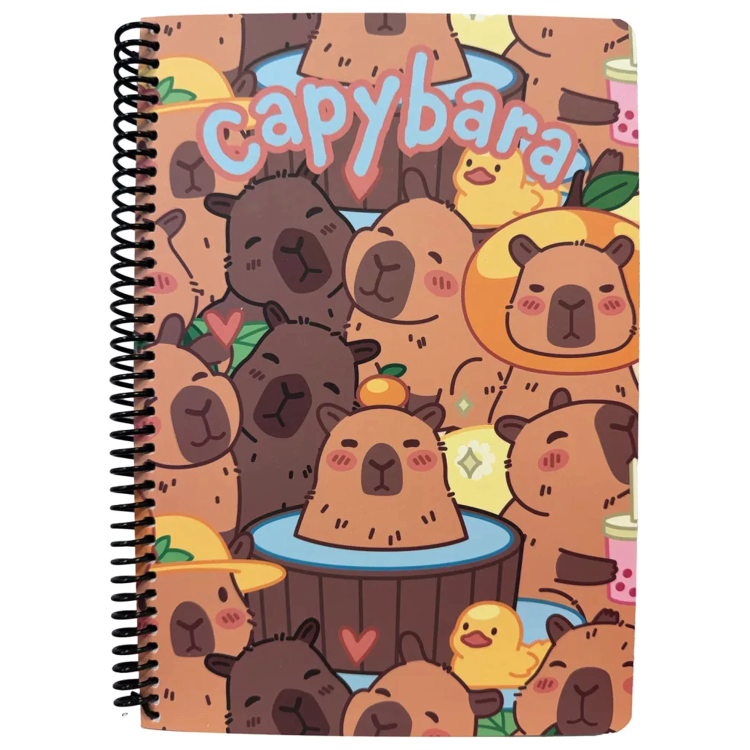 Capybara Spa B/5 linkovaný špirálový zápisník, 70 listov produktová fotografia
