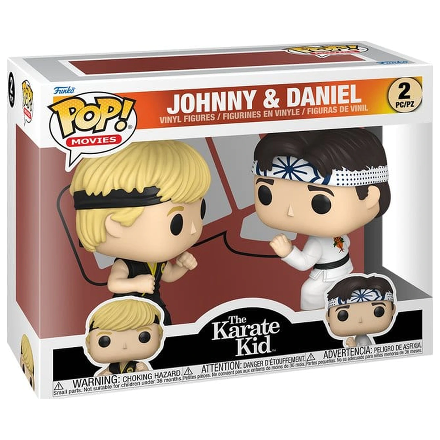 Karate Kid Funko POP! Movies Vinylové figúrky Balenie 2 ks Johnny & Daniel 9 cm produktová fotografia