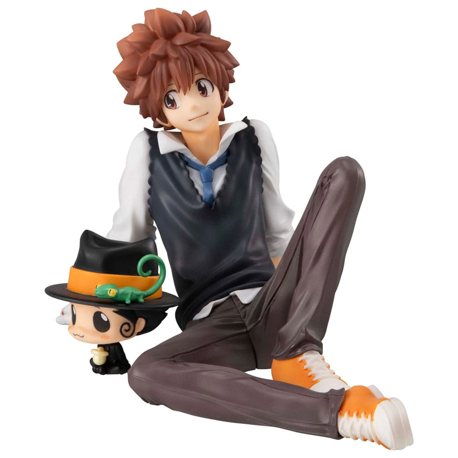 Katekyo Hitman Reborn! G.E.M. Series PVC socha Tsuna & Reborn Palm Size 9 cm produktová fotografia